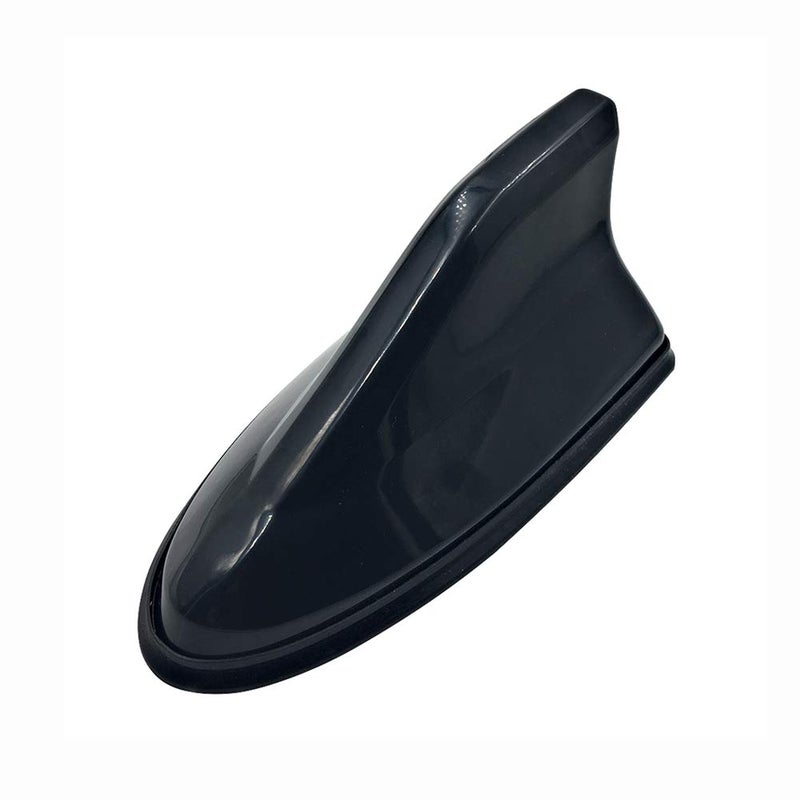 idain Universal Car Roof Mounted Functional Antenna Aerial Shark Fin Signal Antenna Base,Black - Image 1